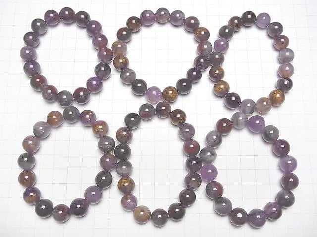 [Video] Cacoxenite in Amethyst AA++ Round 12mm Bracelet