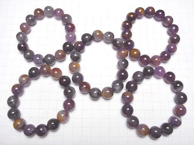 [Video] Cacoxenite in Amethyst AA++ Round 14mm Bracelet