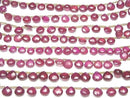 [Video]High Quality Ruby AA++ Chestnut Faceted Briolette half or 1strand beads (aprx.5inch/13cm)
