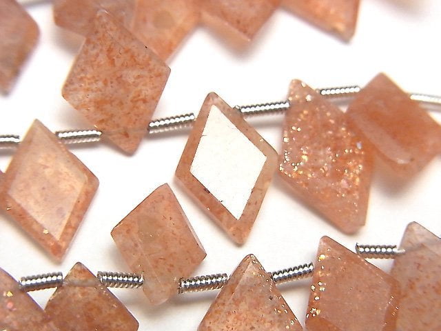 Diamond, Sunstone Gemstone Beads