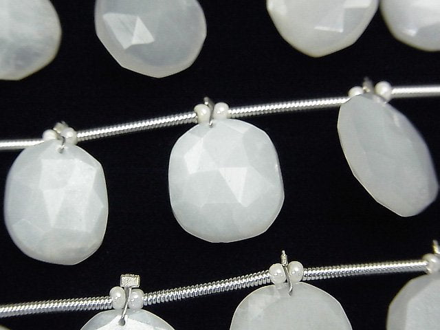 Free Form, Moonstone, Rose Gemstone Beads