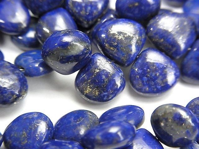 [Video]High Quality Lapislazuli AA++ Chestnut (Smooth) half or 1strand beads (aprx.7inch/18cm)