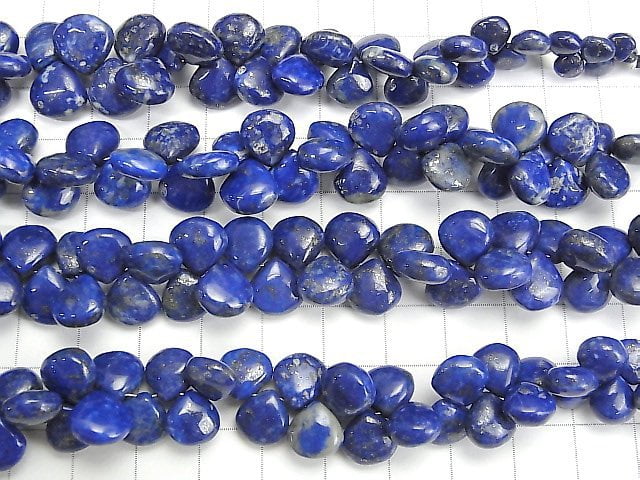 [Video] High Quality Lapislazuli AA++ Chestnut (Smooth) NO.2 half or 1strand beads (aprx.7inch / 18cm)