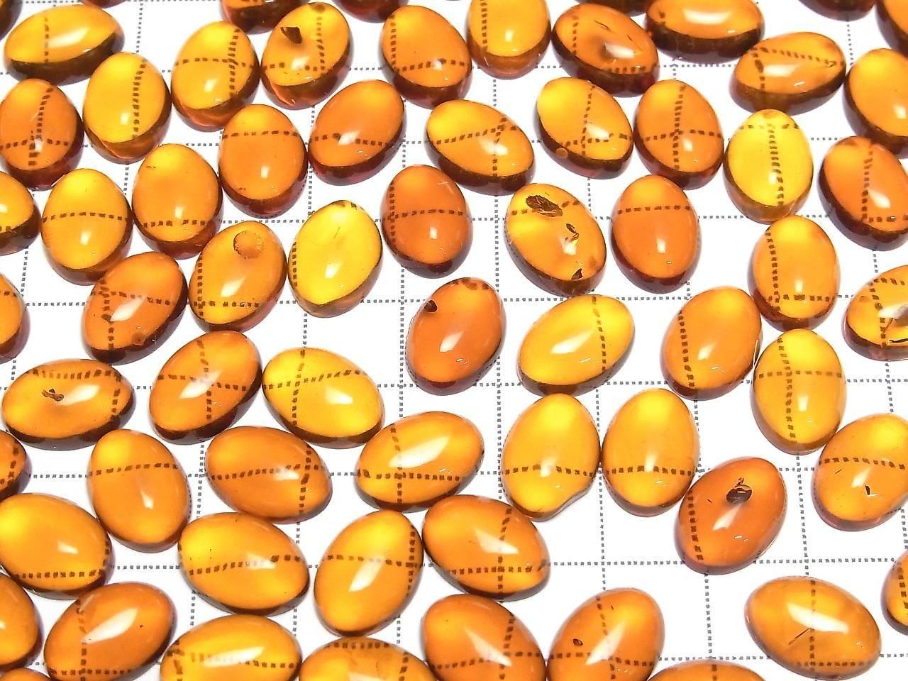 Baltisches Amber Oval Cabochon 14x10mm 2 Stück