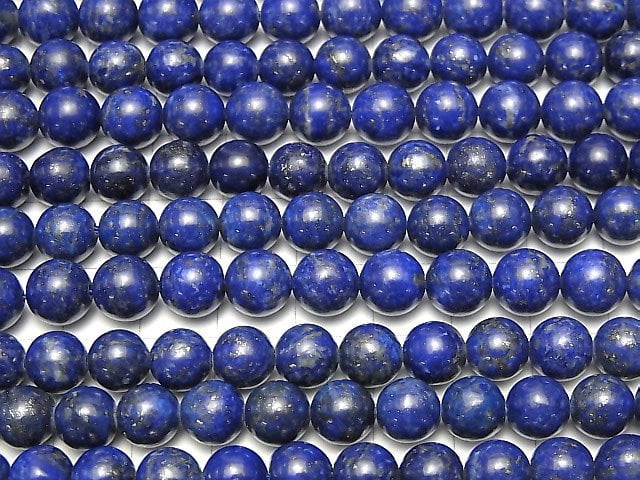 [Video] Lapis lazuli AA Round 8mm half or 1strand beads (aprx.15inch / 38cm)