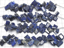 [Video]Lapislazuli AA+ Rough Slice Faceted half or 1strand beads (aprx.3inch/8cm)