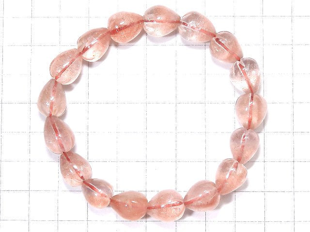 [Video] [One of a kind] Natural Strawberry Quartz AAA Strawberry Bracelet NO.5