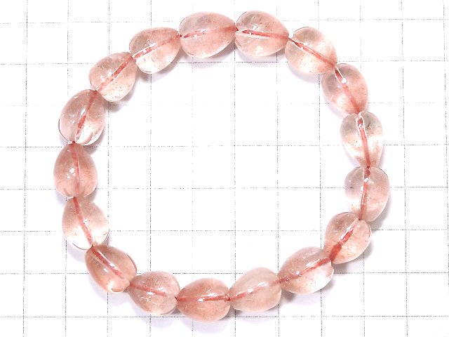 [Video] [One of a kind] Natural Strawberry Quartz AAA Strawberry Bracelet NO.6