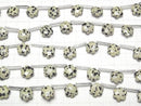 [Video] Dalmatian Jasper Flower (Faceted) 11x10x5mm 1strand (9pcs)