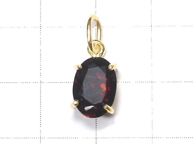 [Video] [One of a kind] High Quality Black Opal AAA Faceted Pendant 18KGP NO.262