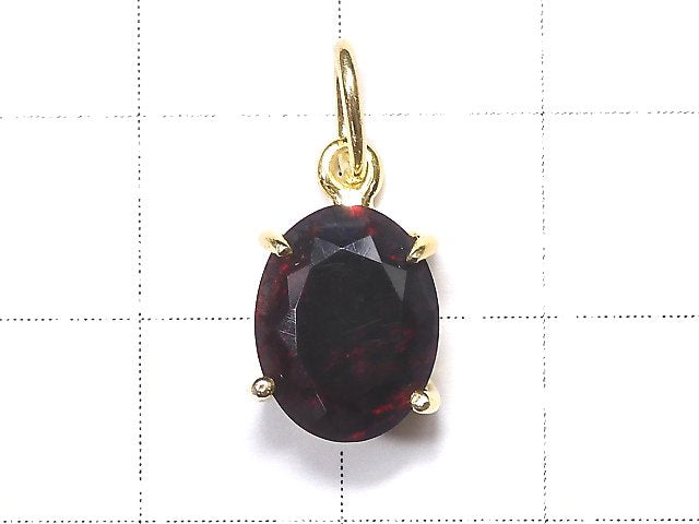 [Video] [One of a kind] High Quality Black Opal AAA Faceted Pendant 18KGP NO.270