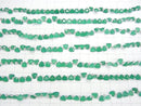 [Video] High Quality Green Onyx AAA Triangle Faceted 6x6mm 1strand (28pcs)