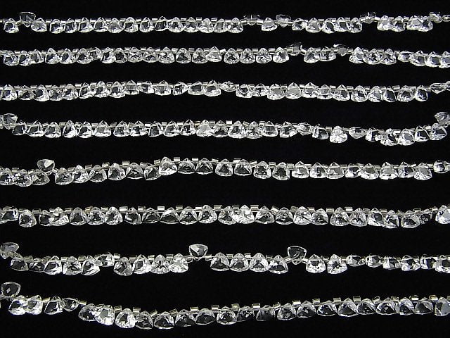 [Video] High Quality Crystal AAA Triangle Faceted 6x6mm 1strand (28pcs )