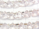 [Video] High Quality Rose Quartz AAA Triangle Faceted 6x6mm 1strand (28pcs)