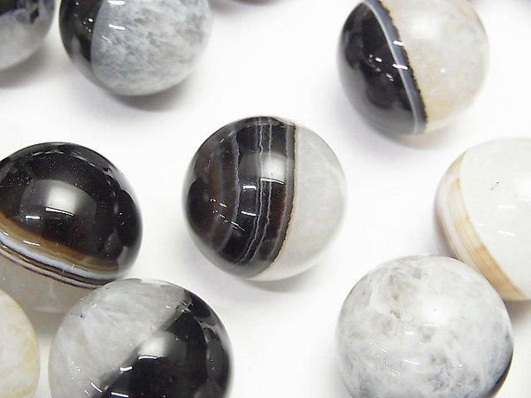 [Video] Agate x Quartz Sphere, Round 20mm 1pc