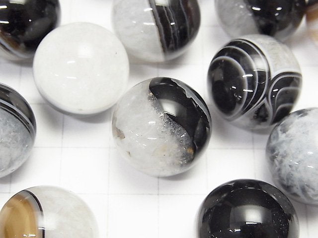 [Video] Agate x Quartz Sphere, Round 20mm 1pc