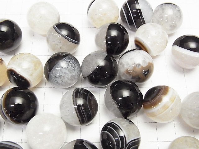 [Video] Agate x Quartz Sphere, Round 20mm 1pc