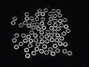 Metal parts Rondelle 6x6x1.5mm Silver color (with CZ) 3pcs