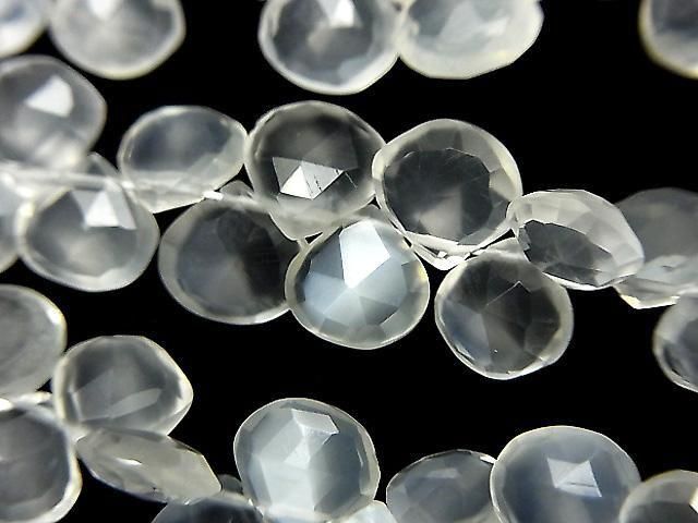 [Video] High Quality Ceylon Moonstone AAA- Chestnut Faceted Briolette Half or 1-Strand Beads (approx. 8 inches/20 cm)