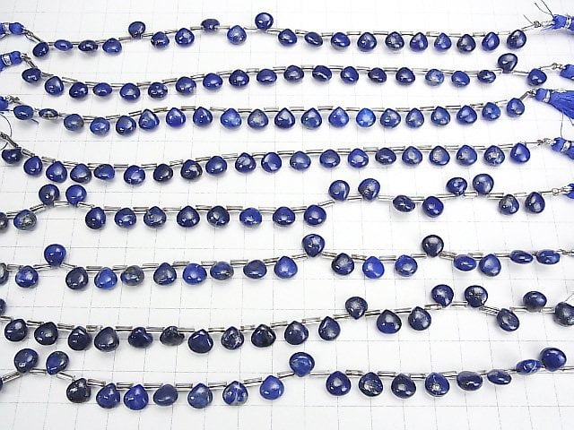 Lapislazuli AA++ Kastanie (glatt) 8x8mm 1Strang Perlen (ca. 6 Zoll / 15 cm)