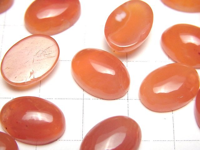 [Video]High Quality Carnelian AAA Oval Cabochon 14x10mm 2pcs