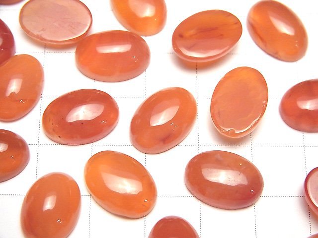 [Video]High Quality Carnelian AAA Oval Cabochon 14x10mm 2pcs