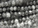 [Video] High Quality! Tourmaline Quartz AA Faceted Button Rondelle 6x6x4mm Half or 1 Strand Beads (approx. 15 inches/37 cm)