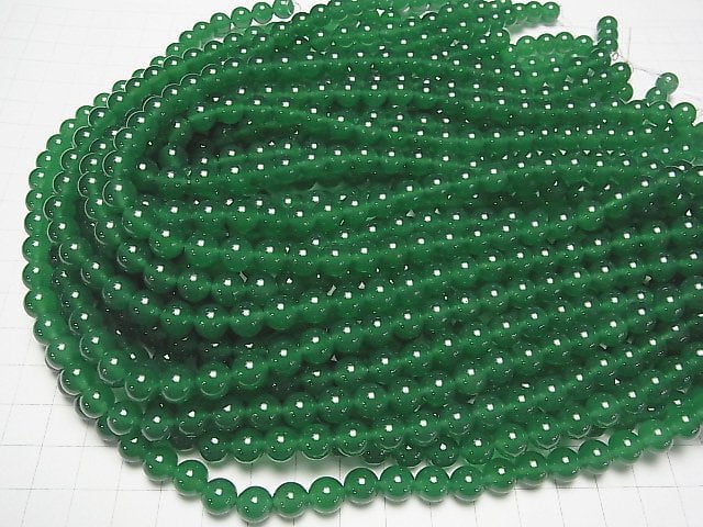 Green Onyx AAA Round 8mm 1strand beads (aprx.15inch / 36cm)