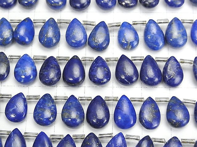 [Video] Lapis lazuli AA++ Pear shape (Smooth) 12x8mm 1strand beads (aprx.4inch / 11cm)