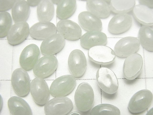 [Video] Burmese Jadeite AAA Oval Cabochon 6x4mm 2pcs