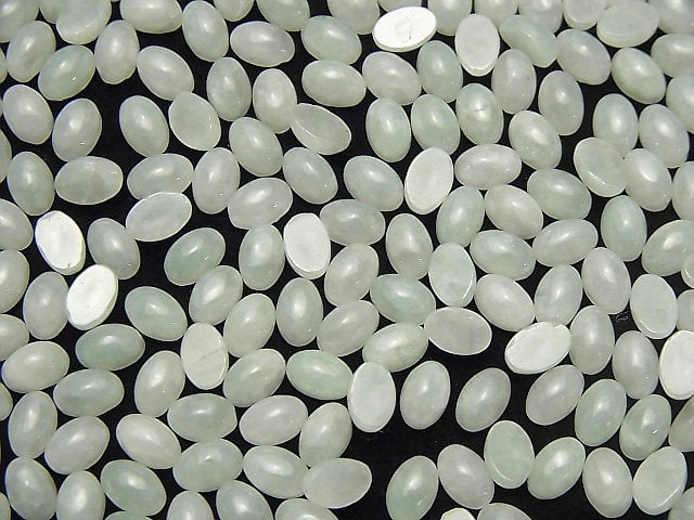 [Video] Burmese Jadeite AAA Oval Cabochon 6x4mm 2pcs