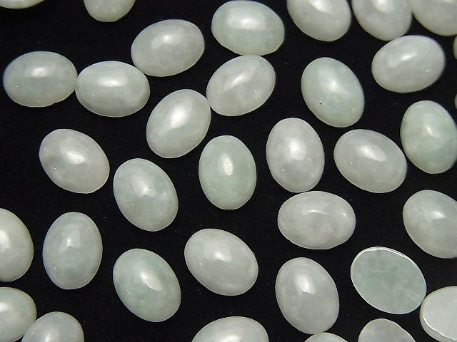 [Video] Burmese Jadeite AAA Oval Cabochon 8x6mm 1pc