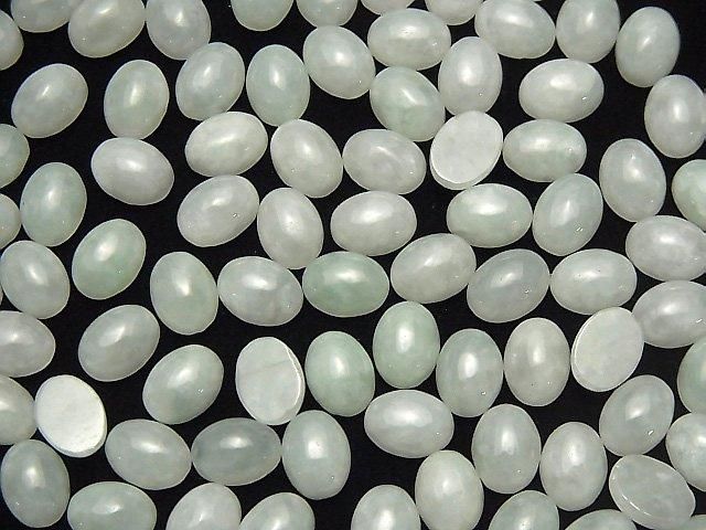 [Video] Burmese Jadeite AAA Oval Cabochon 8x6mm 1pc