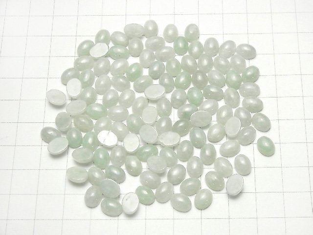 [Video] Burma Jadeite AAA Oval Cabochon 8x6mm 1pc