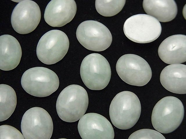 [Video] Burmese Jadeite AAA Oval Cabochon 10x8mm 1pc