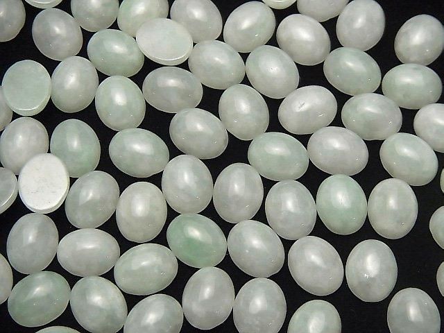 [Video] Burmese Jadeite AAA Oval Cabochon 10x8mm 1pc