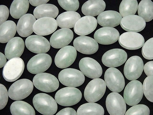 [Video] Burmese Jadeite AAA Oval Cabochon 14x10mm 1pc