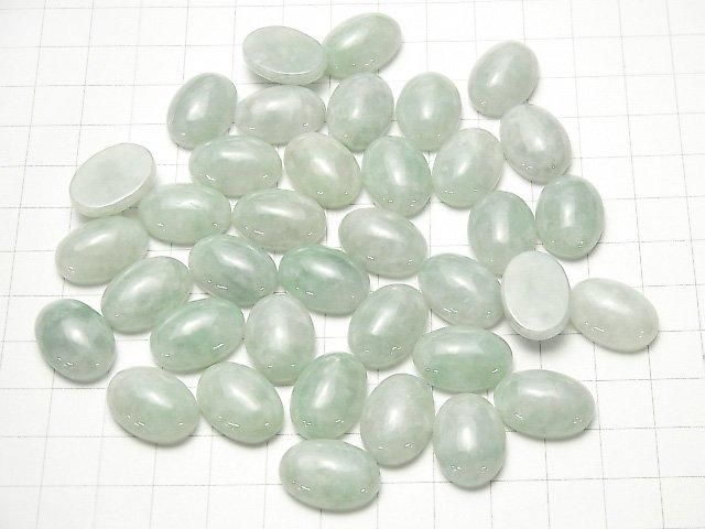 [Video] Burmese Jadeite AAA Oval Cabochon 18x13mm 1pc