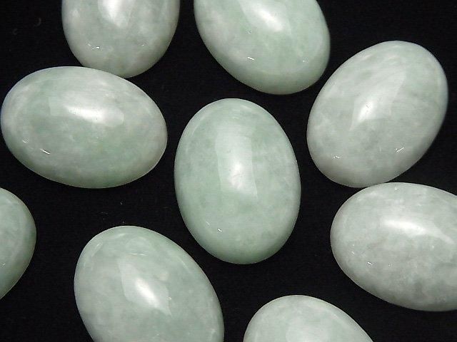 [Video] Burmese Jadeite AAA Oval Cabochon 25x18mm 1pc
