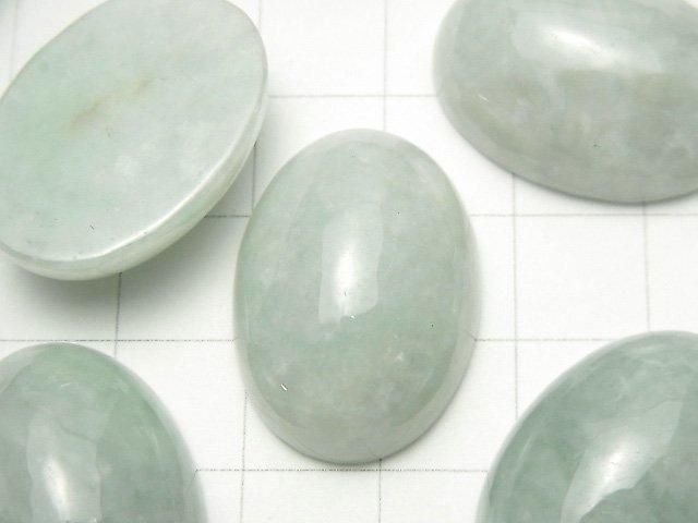 [Video] Burmese Jadeite AAA Oval Cabochon 25x18mm 1pc