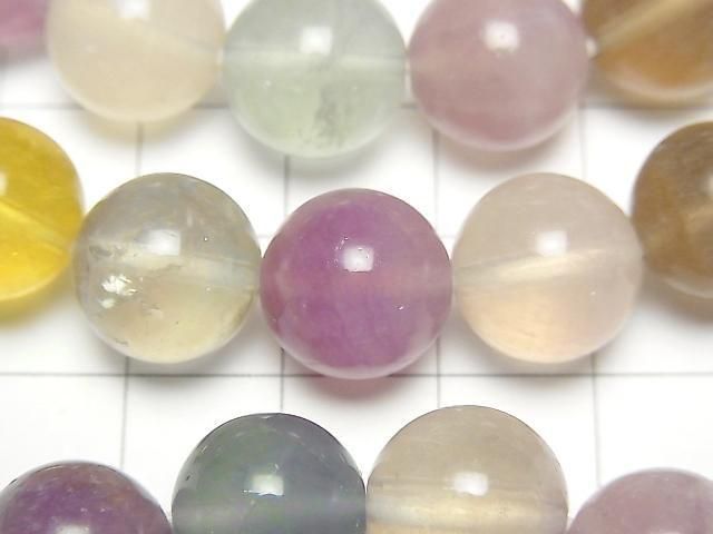 [Video] Multicolor Fluorite AA+ Round 12mm Bracelet