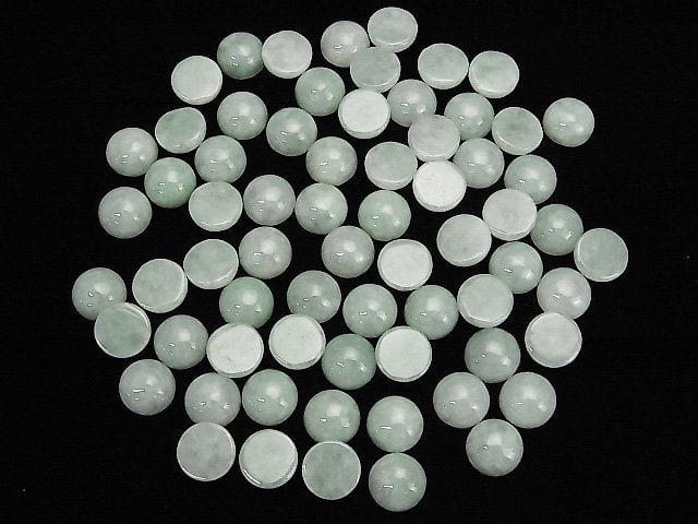 [Video] Burmese Jadeite AAA Round Cabochon 12x12mm 1pc