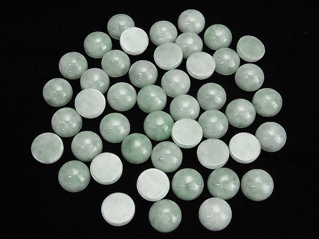 [Video] Burma Jadeite AAA Round Cabochon 14x14mm 1pc