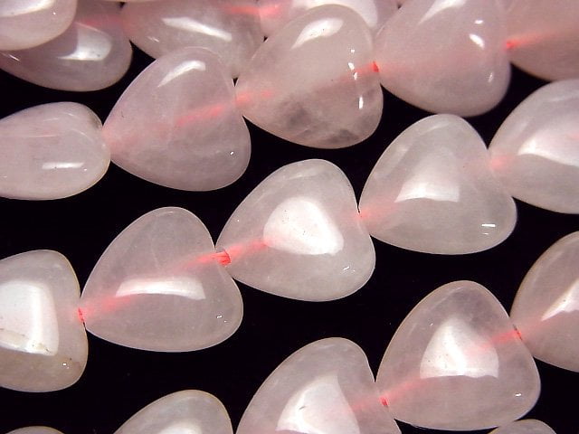 Heart, Rose Quartz Gemstone Beads