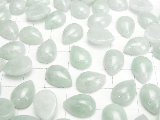 [Video] Burma Jadeite AAA Pear shape Cabochon 14x10mm 1pc