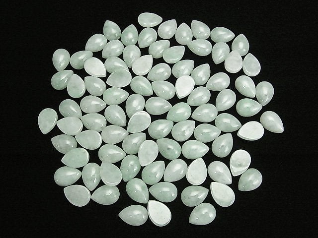 [Video] Burma Jadeite AAA Pear shape Cabochon 14x10mm 1pc