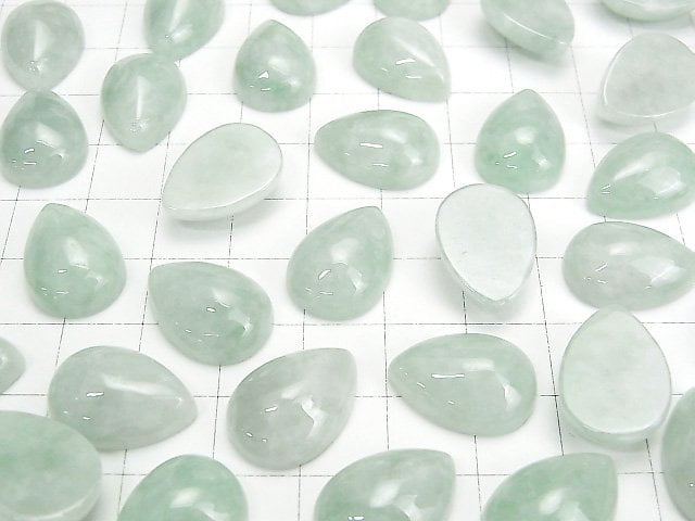 [Video] Burma Jadeite AAA Pear shape Cabochon 18x13mm 1pc