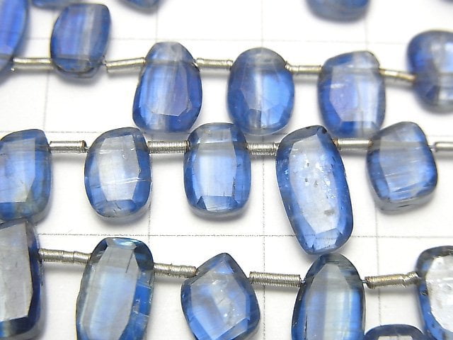 [Video] Kyanite AA++ Slice Faceted Nugget 1strand beads (aprx.7inch / 17cm)