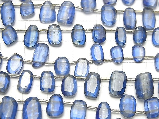 [Video] Kyanite AA++ Slice Faceted Nugget 1strand beads (aprx.7inch / 17cm)