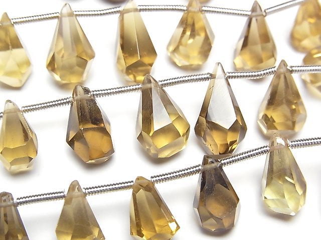 Drop, Faceted Briolette, Other Quartz Gemstone Beads